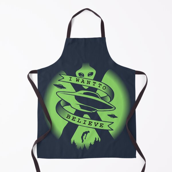 Item preview, I Want to Believe UFO Vintage Alien Encounter Retro Sci-Fi Design | Alien Green designed and sold by VoglR.
