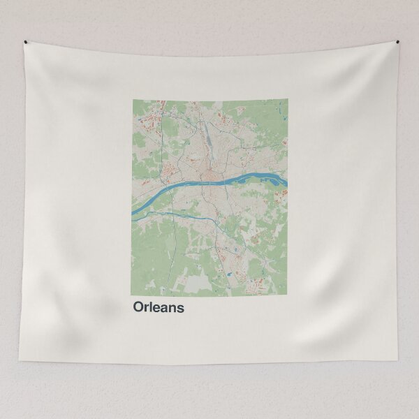 Item preview, Orleans Minimalistic Map Art designed and sold by MapsNerd.