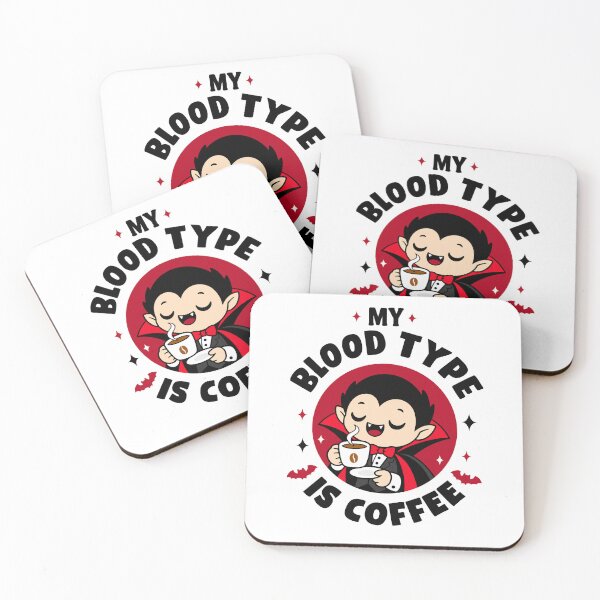 Item preview, My Blood Type Is Coffee Vampire designed and sold by teeperfect.
