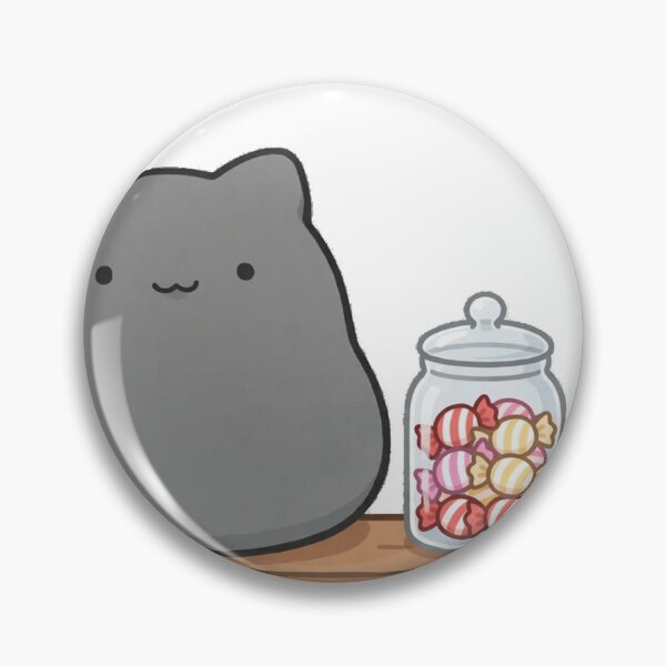 Item preview, Cute Black Cat Ghost Haunted Candy Shop Fall Halloween Kawaii Sticker designed and sold by xiaoxiaochibi.