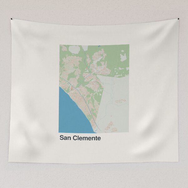 Item preview, San Clemente Minimalistic Map Art designed and sold by MapsNerd.