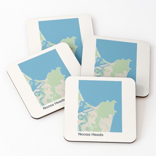 Item preview, Noosa Heads Minimalistic Map Art designed and sold by MapsNerd.