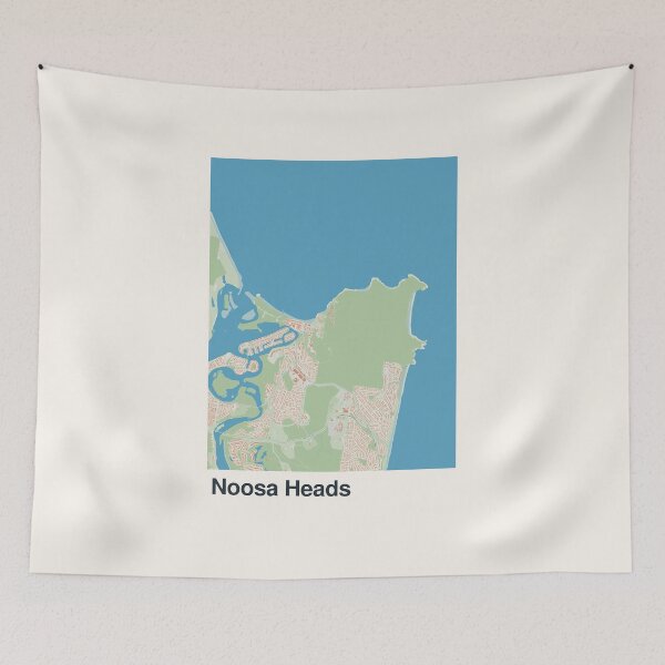 Item preview, Noosa Heads Minimalistic Map Art designed and sold by MapsNerd.
