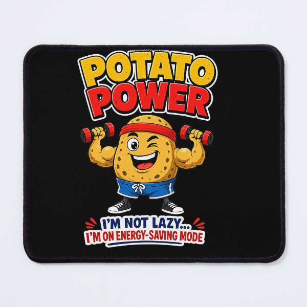 Item preview, Potato Power Funny Fitness Gym Motivation Cartoon Design designed and sold by StrongEveryDayStore.