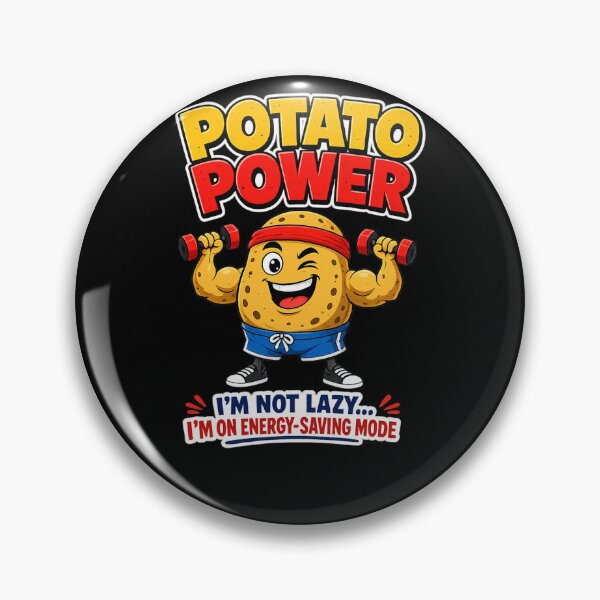 Item preview, Potato Power Funny Fitness Gym Motivation Cartoon Design designed and sold by StrongEveryDayStore.