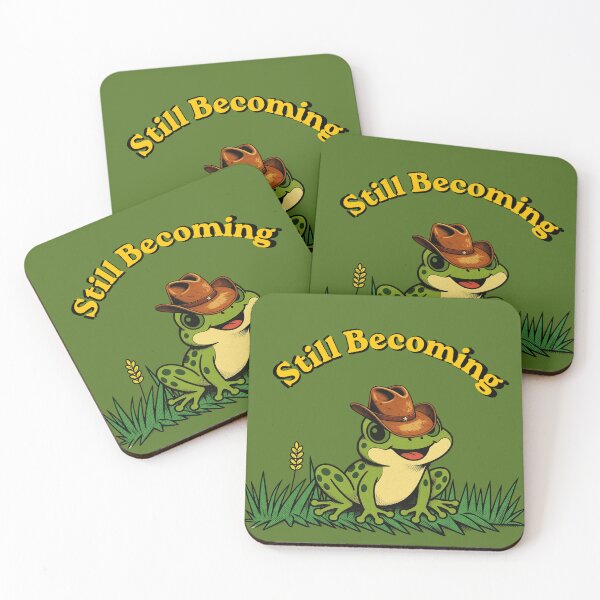 Item preview, Still Becoming Cute Frog Cowboy Hat Funny Animal Design designed and sold by tinkeybabes.