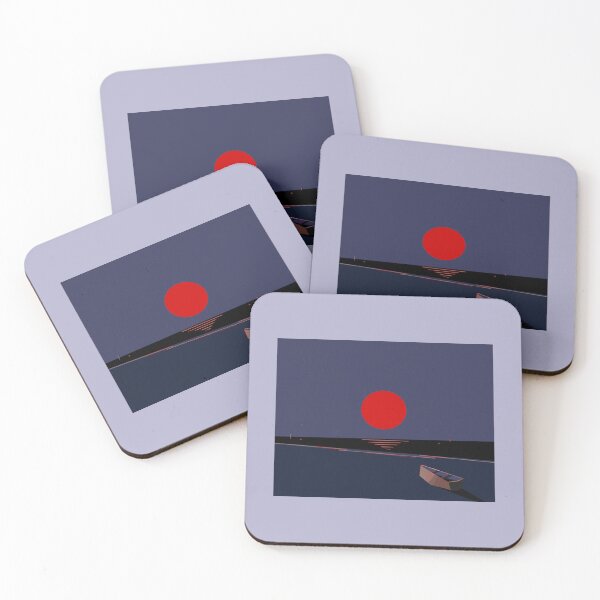 Item preview, Red Sun Over Silent Waters designed and sold by ArtbyADriben.