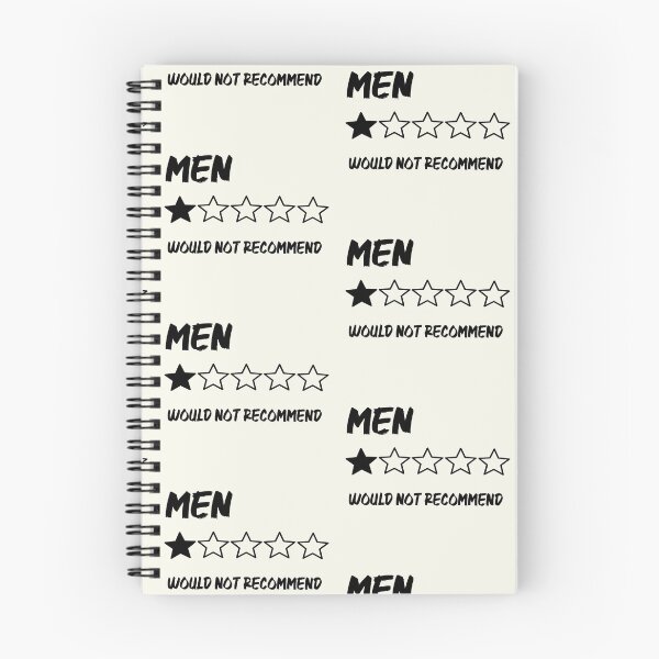 Item preview, Men 1 out of 5 stars – Not recommended, black text designed and sold by LiskoDesign.