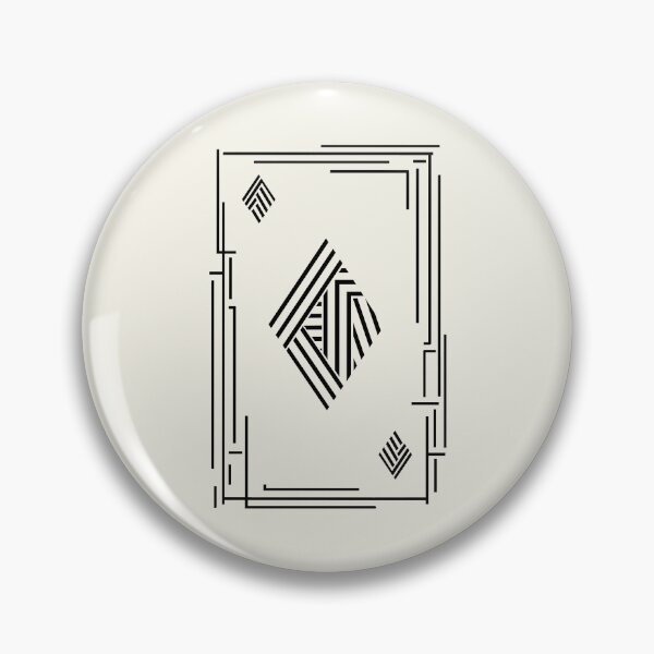 Item preview, Diamond Playing Card | Black Abstract Geometric Design designed and sold by Cordilla_Xevoc.