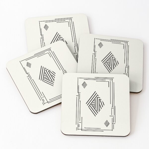 Item preview, Diamond Playing Card | Black Abstract Geometric Design designed and sold by Cordilla_Xevoc.