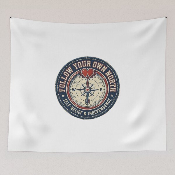 Item preview, Follow Your Own North Vintage Compass Design designed and sold by Sanan Israyilli.