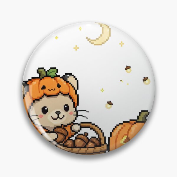 Item preview, Pika Pumpkin Costume Pixel Art — Cute Autumn Acorn Harvest designed and sold by Ebodega.