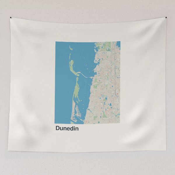 Item preview, Dunedin Minimalistic Map Art designed and sold by MapsNerd.