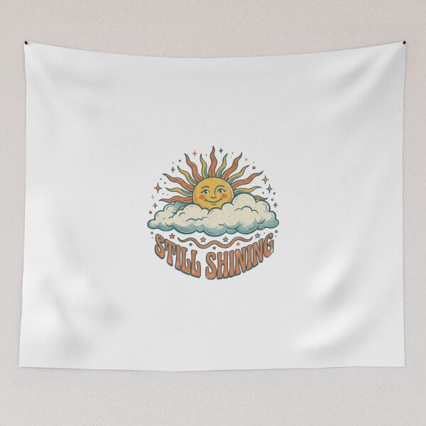 Item preview, Still Shining Retro 70s Sun Vintage Design designed and sold by Sanan Israyilli.