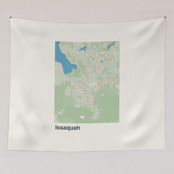 Item preview, Issaquah Minimalistic Map Art designed and sold by MapsNerd.