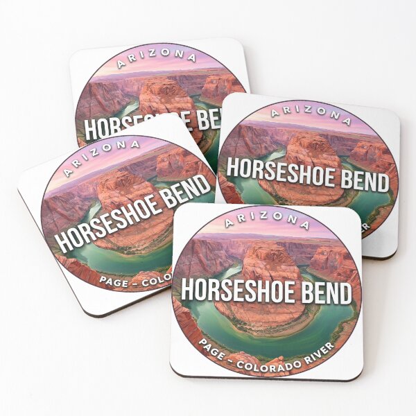 Item preview, Horseshoe Bend Arizona Desert Sunrise Round Badge Sticker designed and sold by DetourDgn.