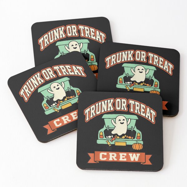 Item preview, Trunk Or Treat Crew Halloween Ghost in A Car Trunk designed and sold by Chaya Reid.