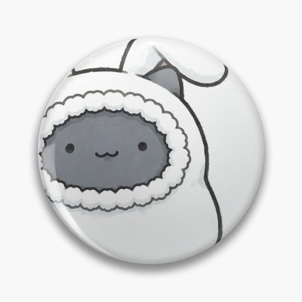 Item preview, Cute Black Cat Ghost Bunny Costume Fall Halloween Kawaii Sticker designed and sold by xiaoxiaochibi.