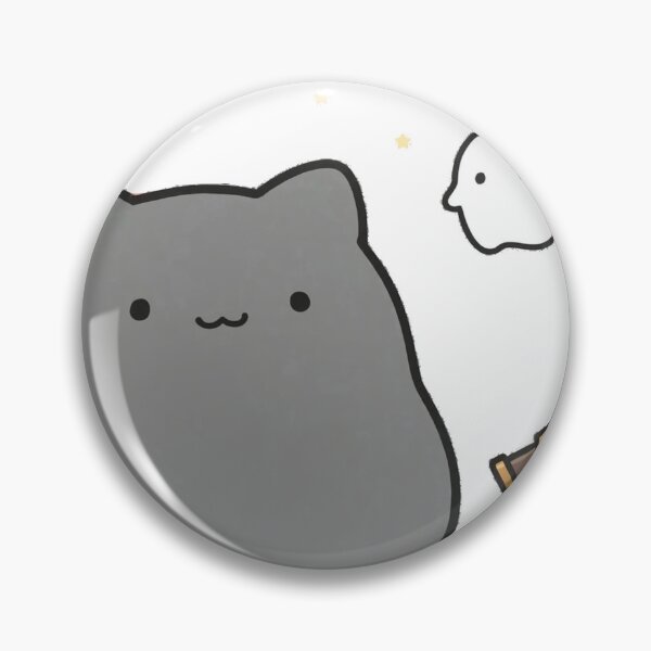 Item preview, Cute Black Cat Ghost Stargazing Telescope Fall Halloween Kawaii Sticker designed and sold by xiaoxiaochibi.
