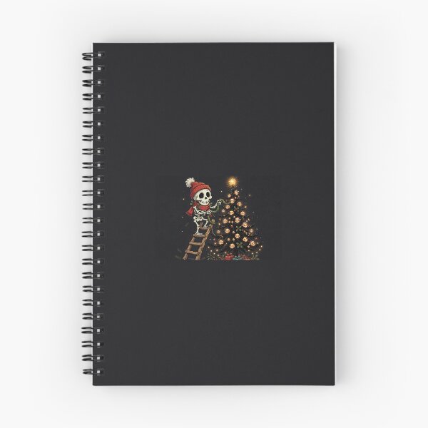 Item preview, Skeleton Decorating a Skull Christmas Tree designed and sold by MojoHill.