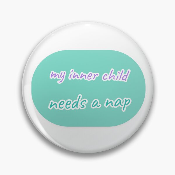 Item preview, My Inner Child Needs A Nap Funny Therapy Sticker designed and sold by CanvasHack.