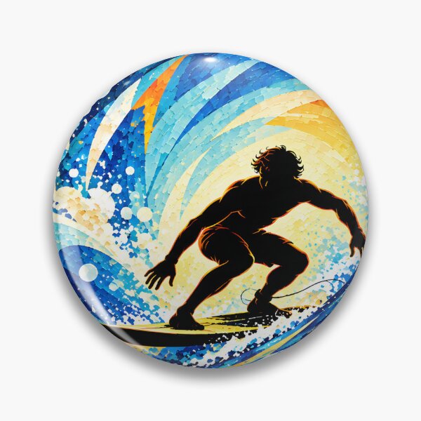 Item preview, Surfer Riding Inside a Wave Barrel Silhouette designed and sold by EduNewton.