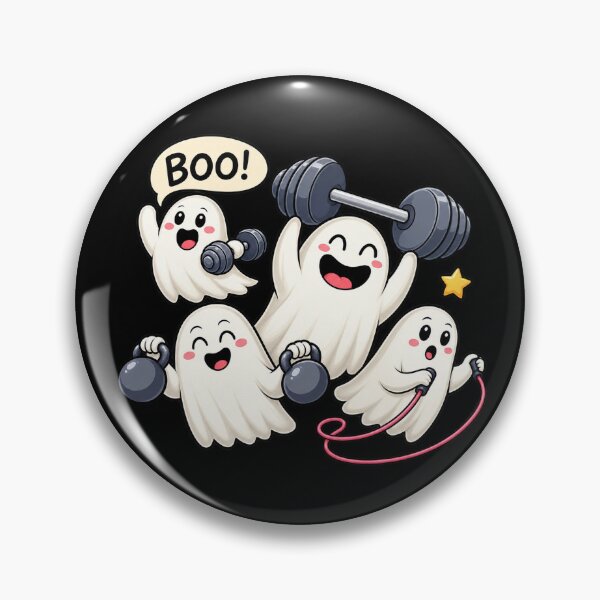 Item preview, Ghost Gym Halloween Workout Fitness Weightlifting designed and sold by Chaya Reid.
