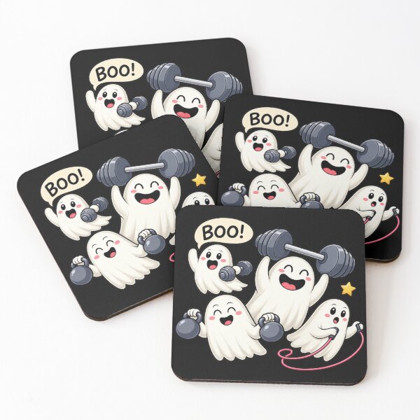 Item preview, Ghost Gym Halloween Workout Fitness Weightlifting designed and sold by Chaya Reid.