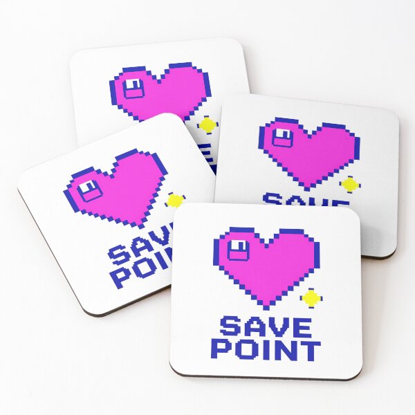 Item preview, Pixel Art Heart Save Point Retro Gaming designed and sold by CosyCush.