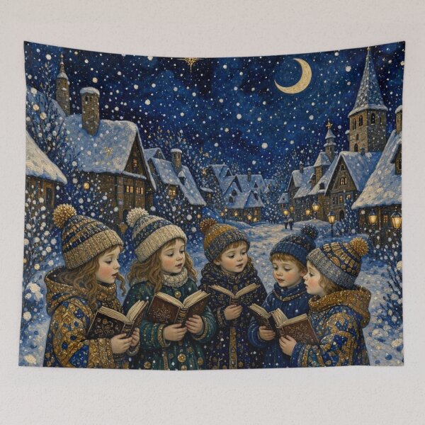 Item preview, Winter Young Christmas Carolers  designed and sold by TheDarkWardrobe.
