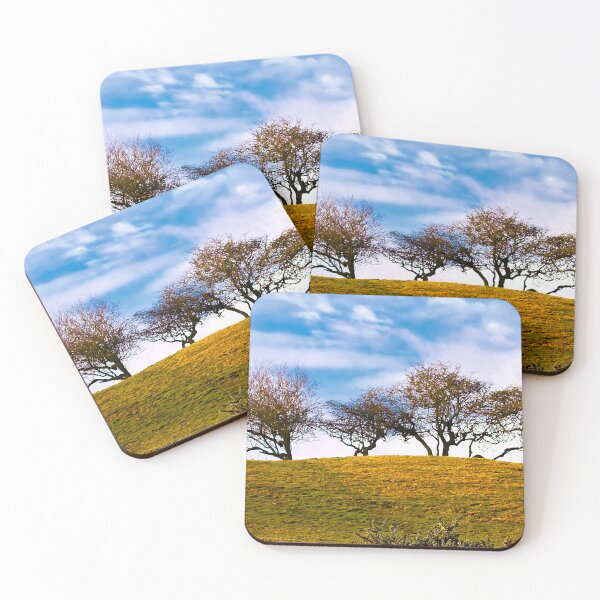 Item preview, Winter Sunshine over a Hawthorne treeline designed and sold by Violaman.
