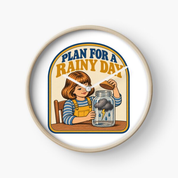 Item preview, PLAN FOR A RAINY DAY designed and sold by Pixdot.