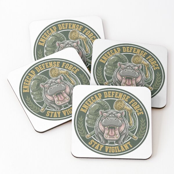Item preview, Moo Deng Kneecap Threat Management Crest designed and sold by theTrendForge.