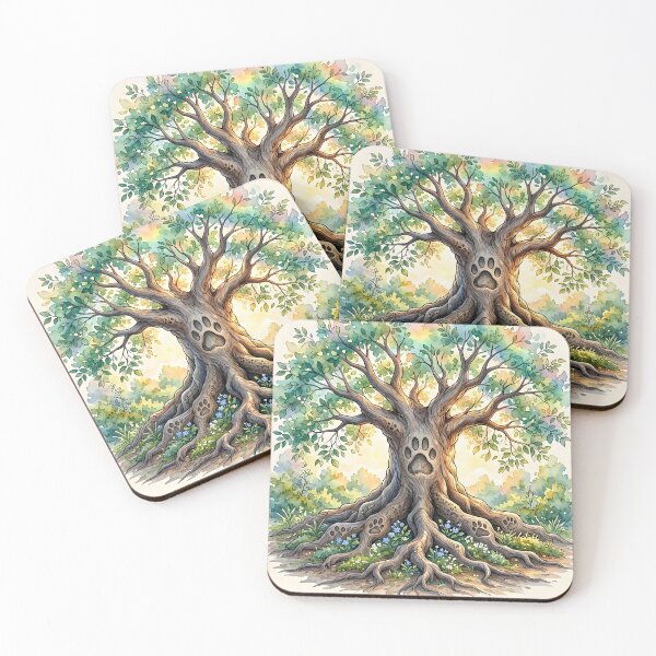 Item preview, Tree of Life Paw Prints designed and sold by Sybille-Yates.
