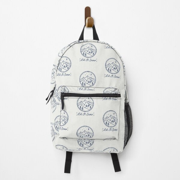 Item preview, Let It Snow Minimalist Mountain Winter Night Line Art designed and sold by PACS0011.