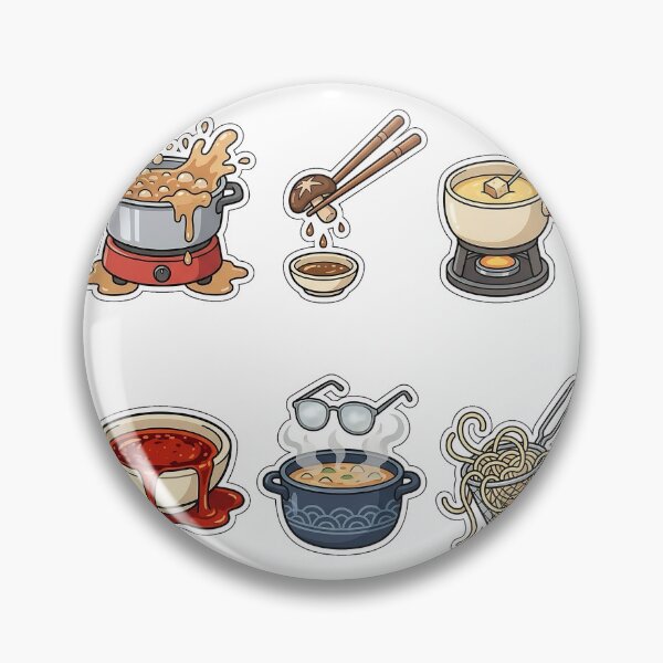 Item preview, Winter Hot Pot & Fondue Disasters Sticker Pack - Dinner Fails designed and sold by SimpleP.