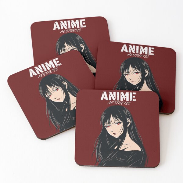 Item preview, Dark Hair Monochrome Goth Anime Girl designed and sold by manfredadam.