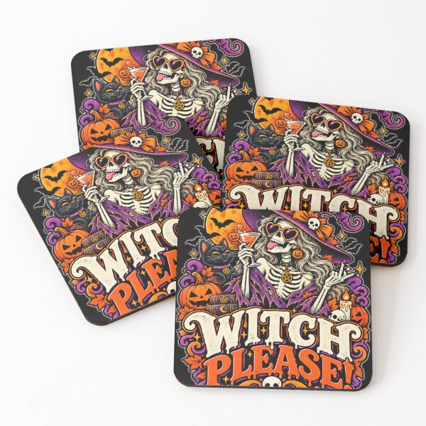 Item preview, Witch Please Vintage Skeleton Witch designed and sold by THAT-ONE-TEE.