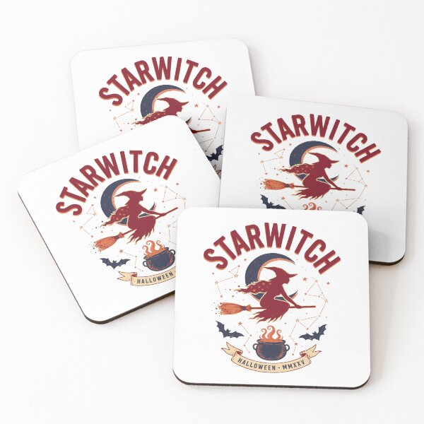 Item preview, Starwitch Halloween Design – Constellation Witch on Broomstick Graphic Tee v5 designed and sold by DarylWelsh2024.