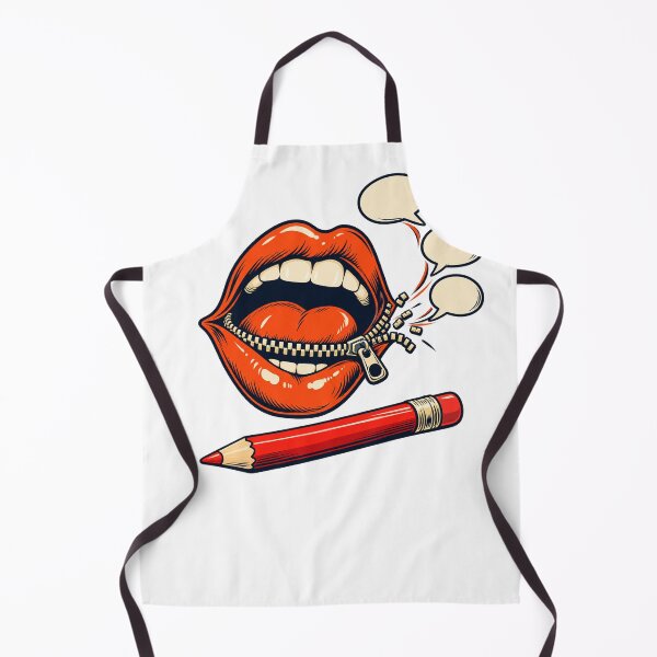 Item preview, Unfortunately I Don't Think Before I Speak — Unzipped Mouth designed and sold by UrbanCanvvas.