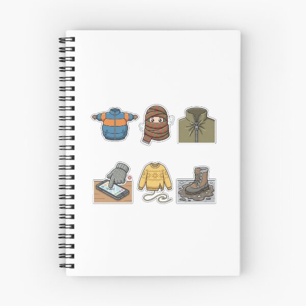 Item preview, Winter Outfit Layering Disasters Sticker Pack - Puffy Coat Fails designed and sold by SimpleP.