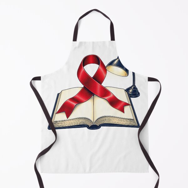 Item preview, In October We Wear Red Dyslexia Awareness — Reading Light and Ribbon designed and sold by UrbanCanvvas.