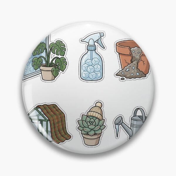 Item preview, Indoor Houseplant Freeze Disasters Sticker Pack - Winter Plant Fails designed and sold by SimpleP.