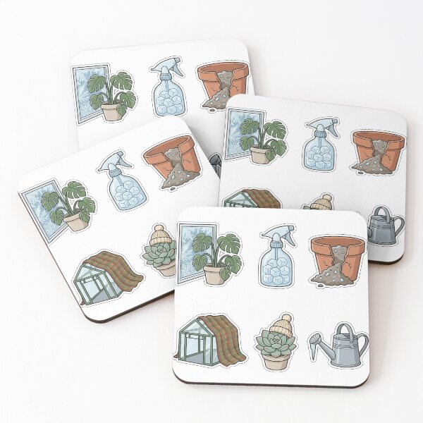 Item preview, Indoor Houseplant Freeze Disasters Sticker Pack - Winter Plant Fails designed and sold by SimpleP.