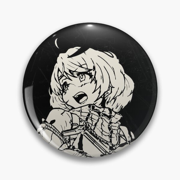 Item preview, Monochrome Sketch Anime Rifle Warrior Girl designed and sold by alecias.