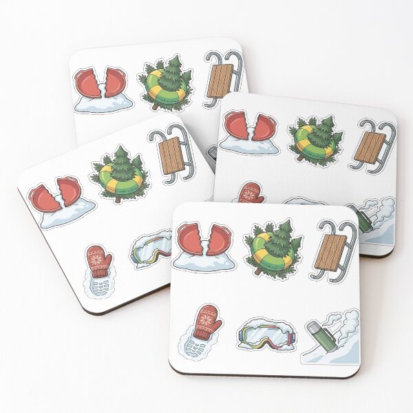 Item preview, Winter Sledding Hill Crash Disasters Sticker Pack - Toboggan Fails designed and sold by SimpleP.