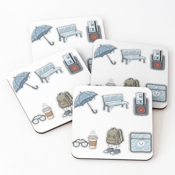 Item preview, Winter Public Transit Commute Fails Sticker Pack - Bus Stop Set designed and sold by SimpleP.