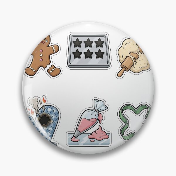 Item preview, Holiday Cookie Baking Disasters Sticker Pack - Burnt Pastry Set designed and sold by SimpleP.