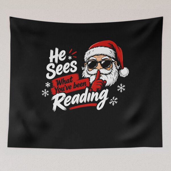Item preview, Christmas he sees what youve been reading funny designed and sold by Poseyteso.