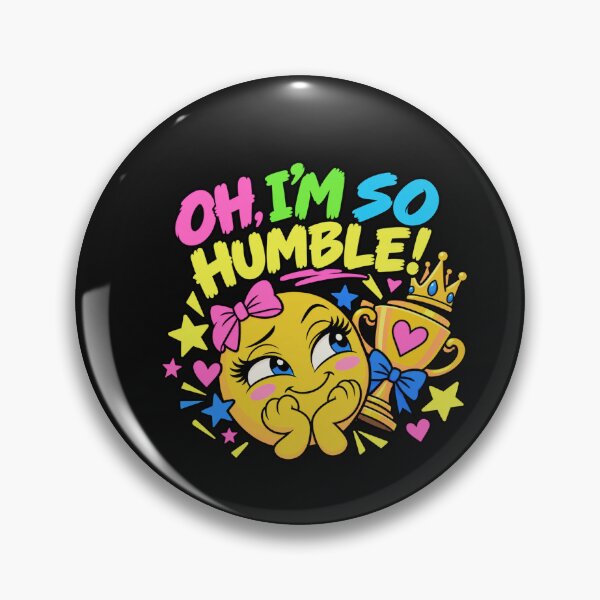 Item preview, Oh I'm So Humble – Funny Smiley Face designed and sold by Aimetoi.